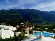 Dieser Ausblick lässt Sie alles vergessen. Quelle: Wellnesshotel in Naturns bei Meran,  Südtirol - beauty24 GmbH