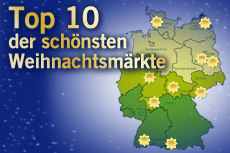 Unsere Top 10 der schönsten Weihnachtsmärkte in Deutschland mit Wellness Anbindung. Quelle: beauty24 GmbH
